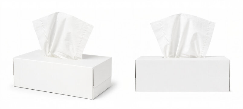 Tissue box isolated on a white background
