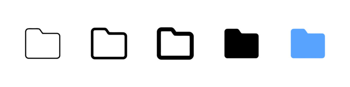 Folder file directory icons in line and solid styles for document management and computer interface with folder icon folder storage folder design directory document management computer isolated