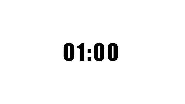 Digital timer counting up in real time minimalist chronograph for productivity, fitness, or tech projects