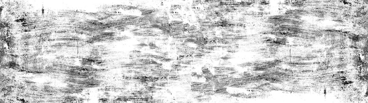 Screen print distressed overlay pattern banner panorama long wide - Grunge grainy vintage letterpress textures. black imprint texture, isolated on transparent or white background png