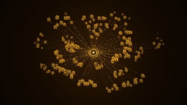 Digital currency network spreading from a central financial hub
