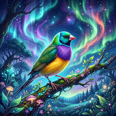 Fototapeta premium Gouldian finch