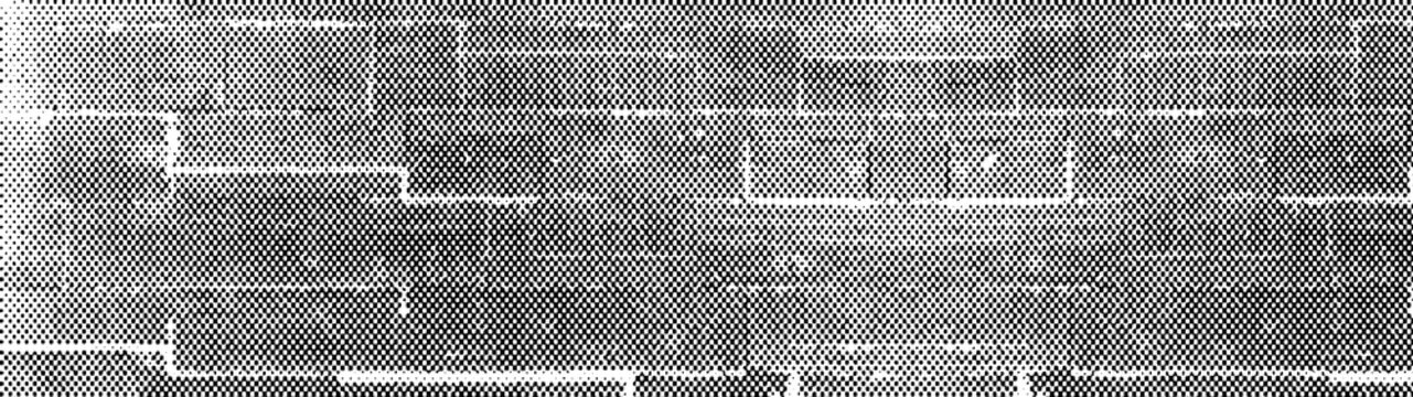 Distressed black dots dotted texture effect - halftone gradient, distressed halftone gradient with grunge fade, isolated on transparent or white background png