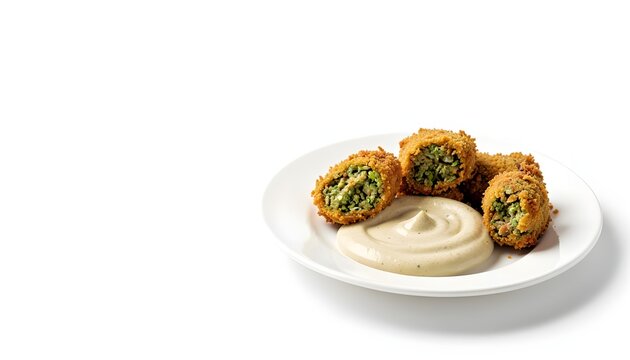 Traditional Lebanese falafel premium commercial food photography