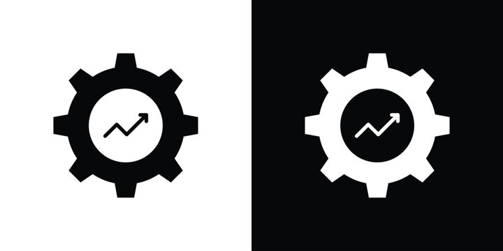 Efficiency icon minimal artwork collection