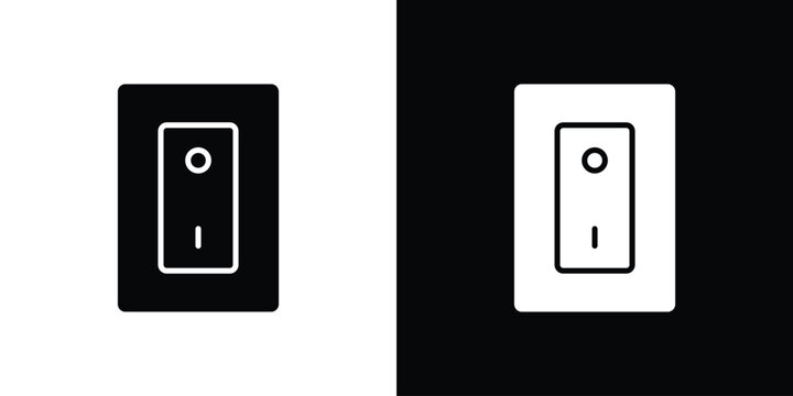 Electric switch icon minimal artwork collection