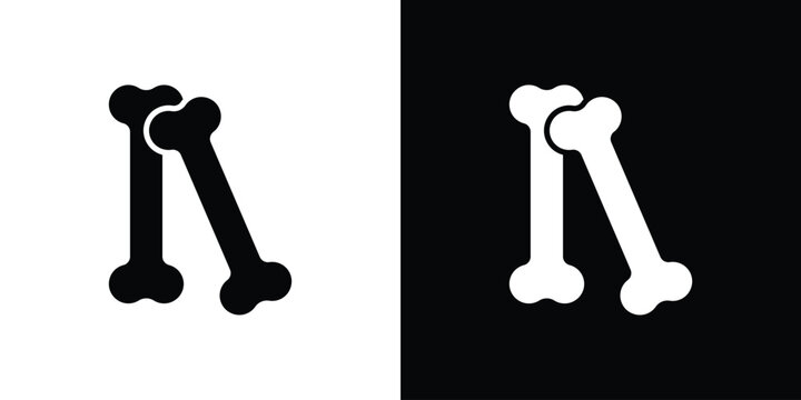 Bones icon minimal artwork collection