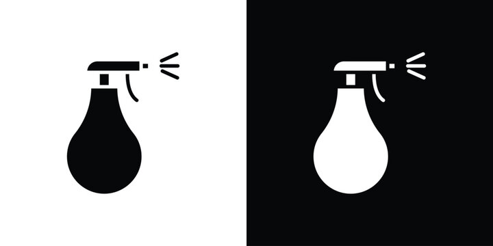 Cleaning spray icon minimal artwork collection