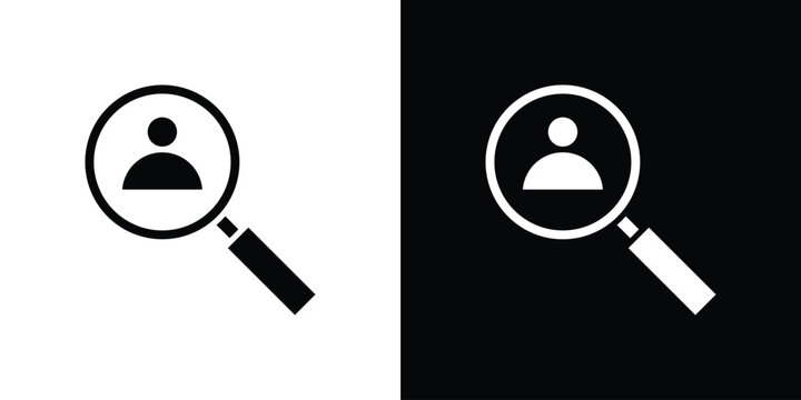 Job candidate icon minimal artwork collection