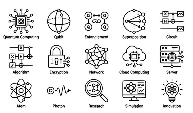 Produce a premium vector illustration containing 30 creative customer feedback and user experience linear icons arranged in a symmetrical 6&times;5 grid on a solid pure white background. Include testimonial