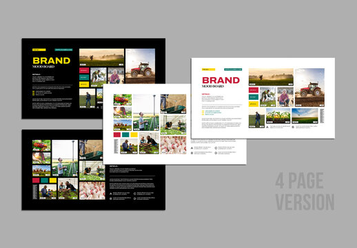 Creative Brand Mood Board Presentation Template