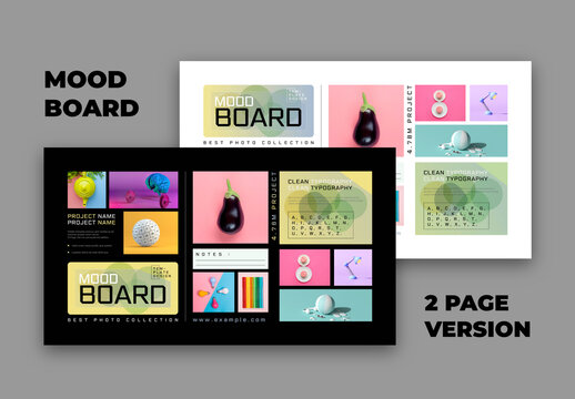 Mood Board Layout for Interior and Fashion Projects