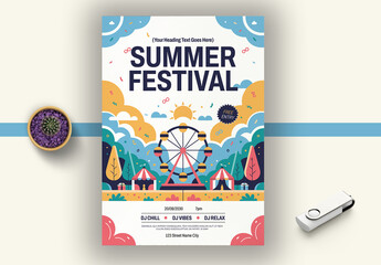 Summer Festival Flyer Template