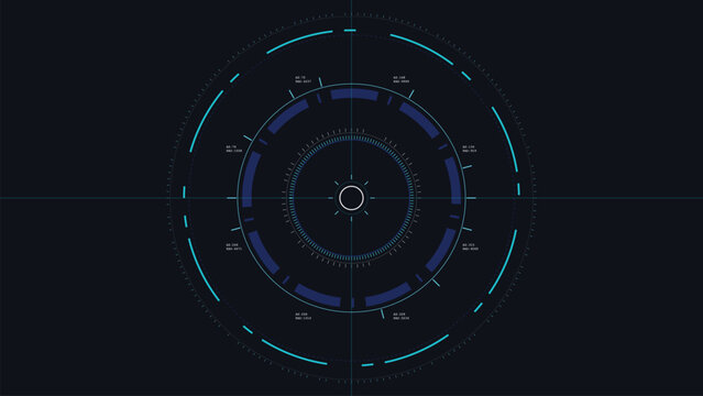 Quantum Astrolabe HUD Tech Interface Background