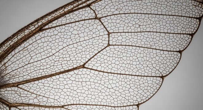 Intricate Insect Wing Veins Close-up Detail