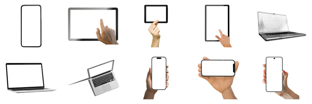 collection of equipment on a transparent background in png format