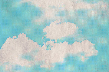 retro sky pattern