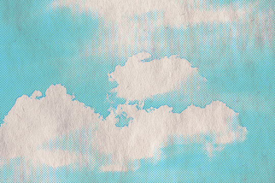 retro sky pattern