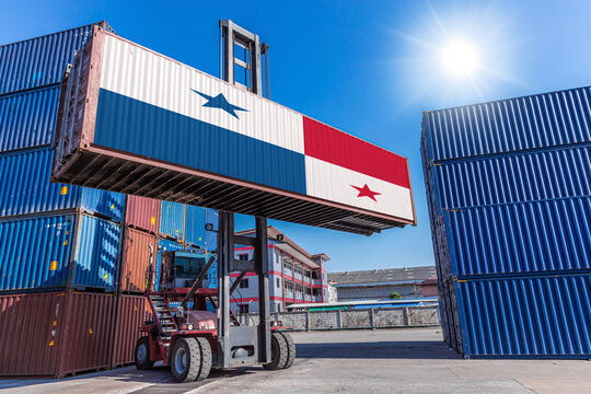 Products shipping cargo goods with Panama flag for import export business from Panama Country