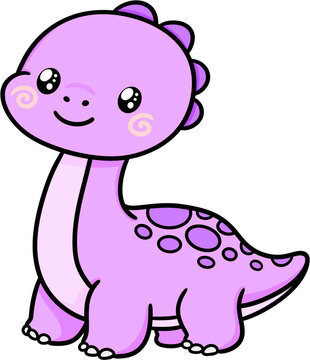 brachiosaurus character illustration 