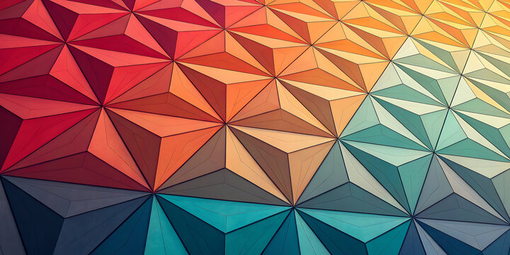 Abstract colorful triangular geometric surface background
