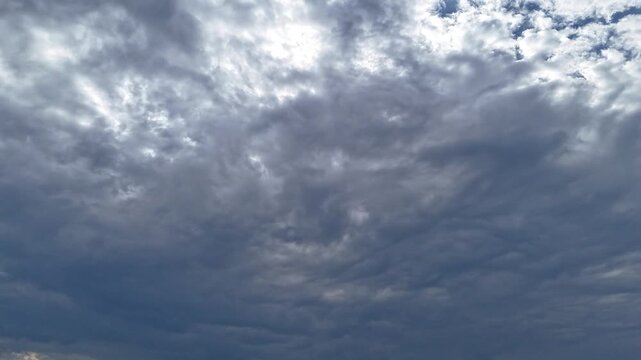 Clouds change, dark clouds gather, and the sky is delayed