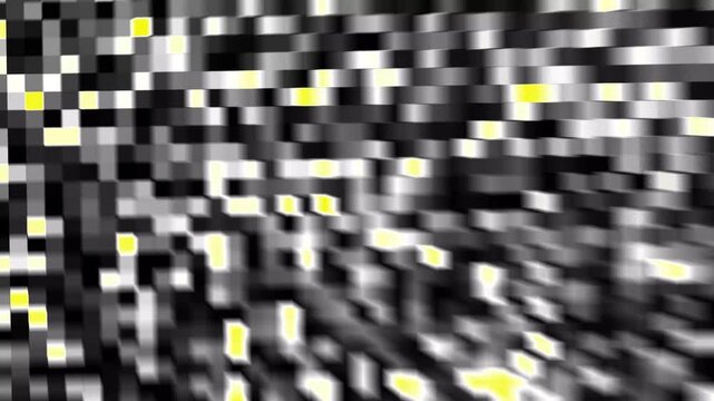 Abstract Digital Noise Background featuring white Pixelated Glitch Effects, Cyberpunk Grid Pattern, and Modern Geometric Waves for Motion Design