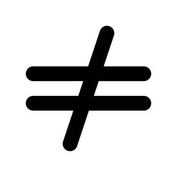 Not Equal To Icon