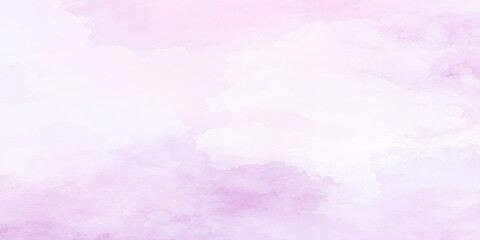Obraz premium A soft pastel watercolor wash featuring gentle blends of pink lilac and pale blue hues creates a dreamlike effect
