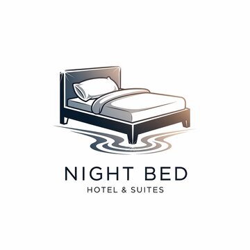 Comfortable Bed Logo - Sleep & Rest Symbol