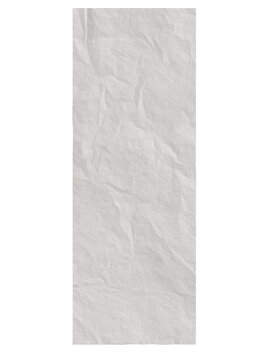 Blank White crumpled receipt paper