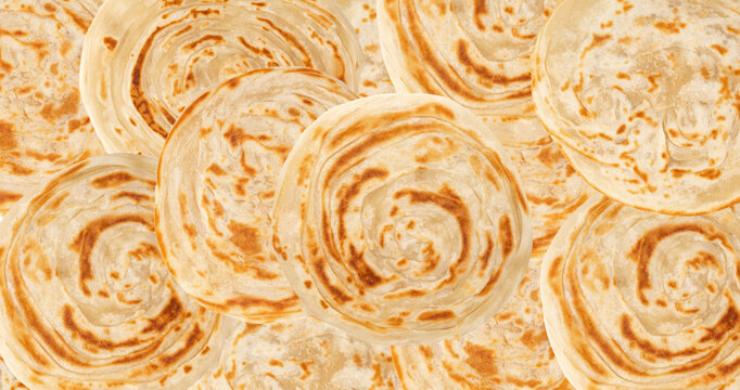 Kerala porotta known as paratha or parotta