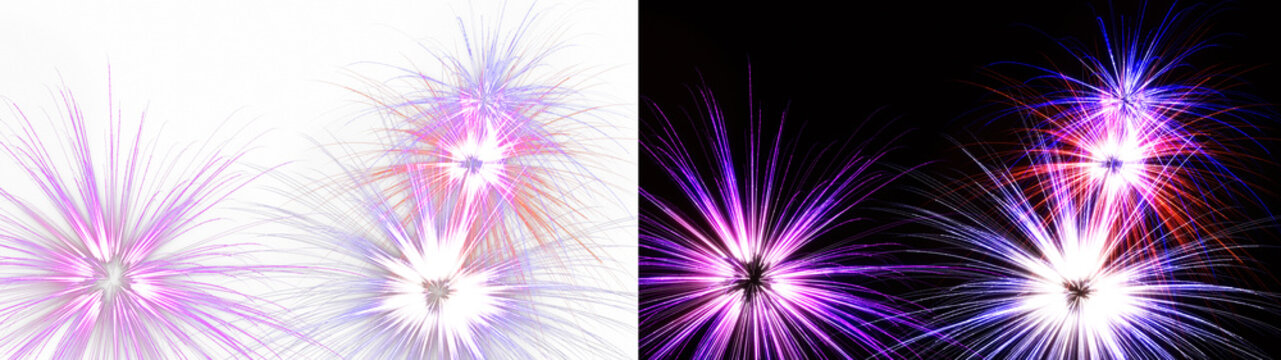 firecracker explosion celebration cutout transparent purple pink festive night show radiant sparks magic event new year glowing spectacular overlay