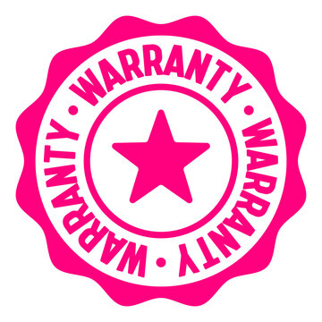 warranty seal badge. warranty label sticker. Vector sign