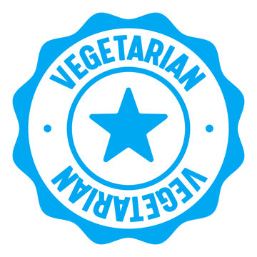 vegetarian seal badge. vegetarian label sticker. Vector sign