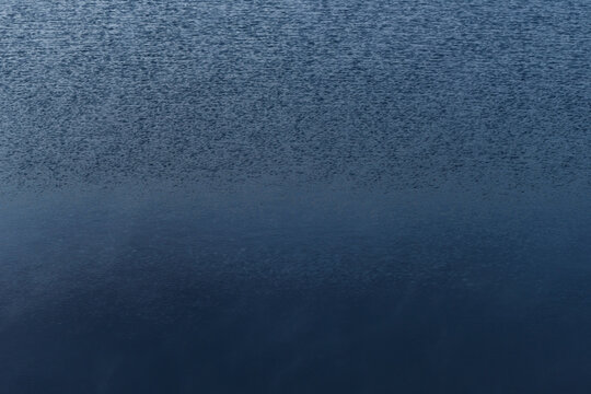 Deep Blue Water Texture with Fine Wind Ripples