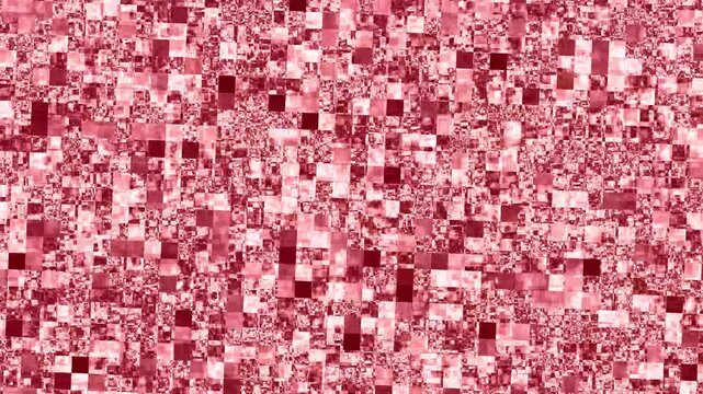 Abstract Red Cyberpunk Background featuring Digital Glitch Noise, Dynamic Geometric Pixel Motion, and Modern Tech Aesthetics for Video Intros