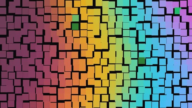 Abstract Colorful Geometric Square Mosaic Background with Seamless Pattern, Vector Tile Design and Modern Digital Texture for Wallpaper, Illustration and Creative Backdrop