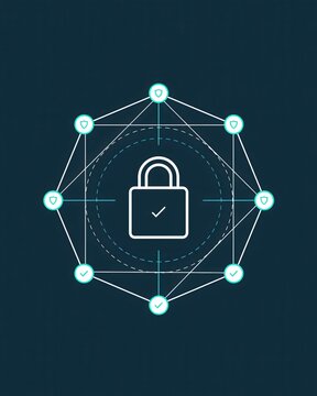 enterprise links privacy cybersecurity screen business network and protection through data driven communication