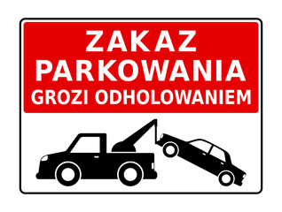 znak zakazu parkowania © robert6666
