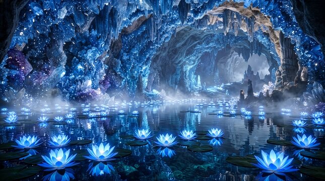 Crystal Cave Blue Lotus Lake