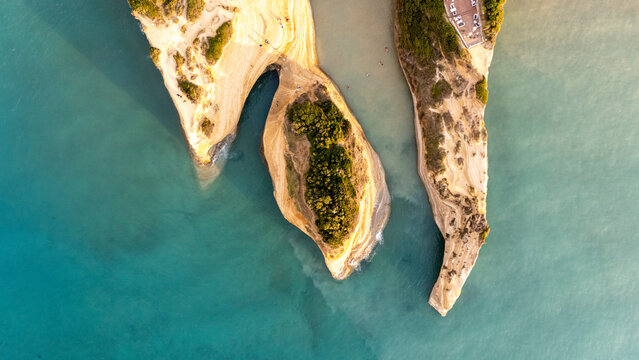 Kanali tou Erota, Corfu, Greece aerial view