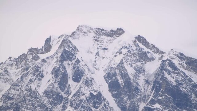 Epic Reveal Of Rugged Himalayan Mountain Peak In Munsyari Uttarakhand
