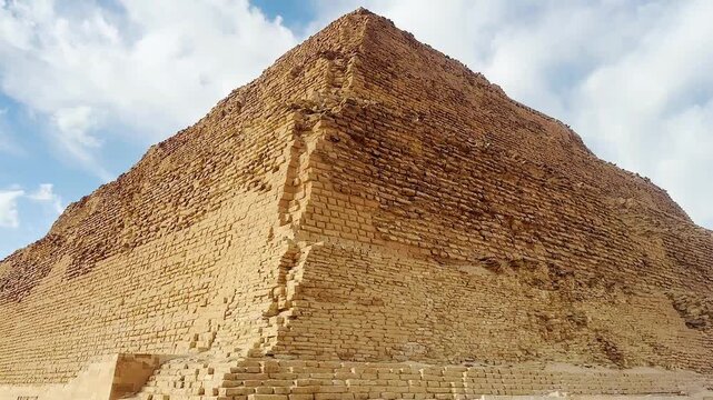 Pyramid of Djoser, Step Pyramid at Saqqara. The First Pyramid in Ancient Egypt