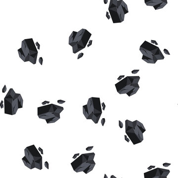 pattern extraction coal ore cartoon. carbon energy, fossil anthracite, bituminous lignite extraction coal ore sign. seamless symbol vector illustration