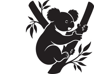 Koala Bamboo Silhouette Icon © BEGUM ASIA