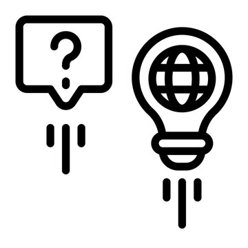 internet thinking icon