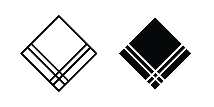 Handkerchief icon flat pictograms series