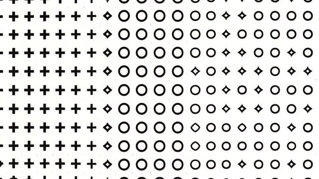 Minimalist black and white geometric pattern background.