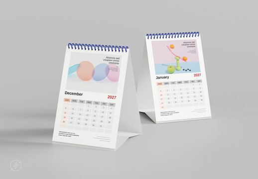Modern Minimalist 2027 Printable Calendar Template Aesthetic Wall & Desk Calendar Design